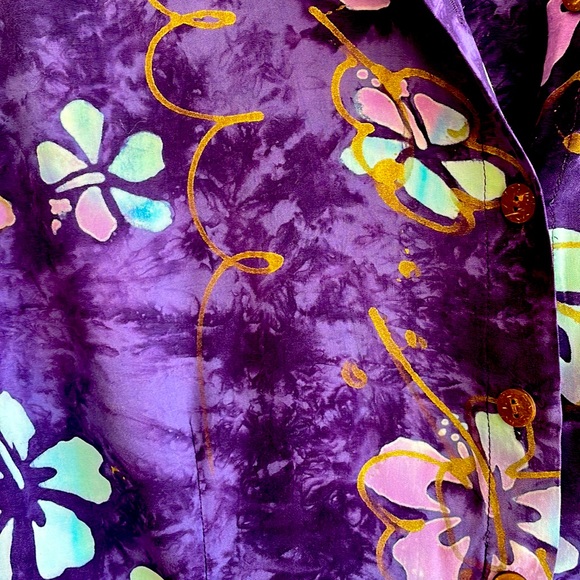 Floral Vintage Cropped Button Up - Picture 2 of 5